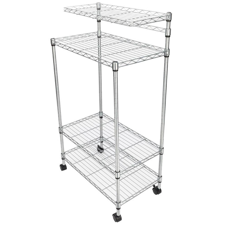 Prep & Savour Jose 23.62'' Stainless Steel Standard Baker's Rack with Microwave Compatibility